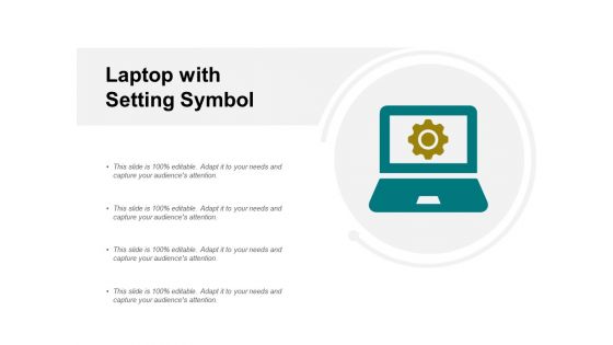 Laptop With Setting Symbol Ppt PowerPoint Presentation Layouts File Formats