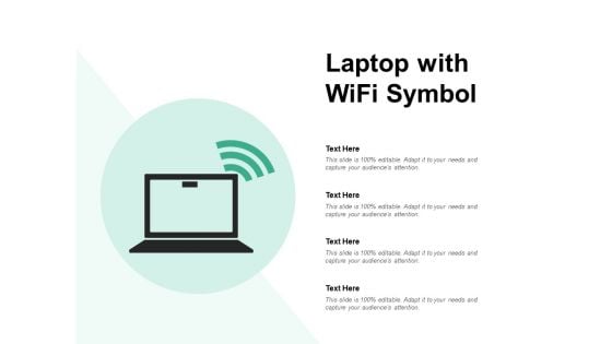 Laptop With Wifi Symbol Ppt PowerPoint Presentation Ideas Skills