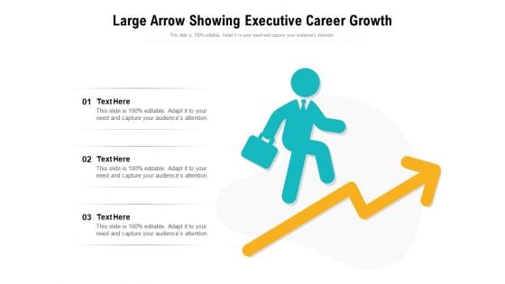 Large Arrow Showing Executive Career Growth Ppt PowerPoint Presentation File Good PDF