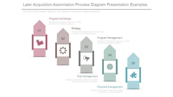 Later Acquisition Assimilation Process Diagram Presentation Examples