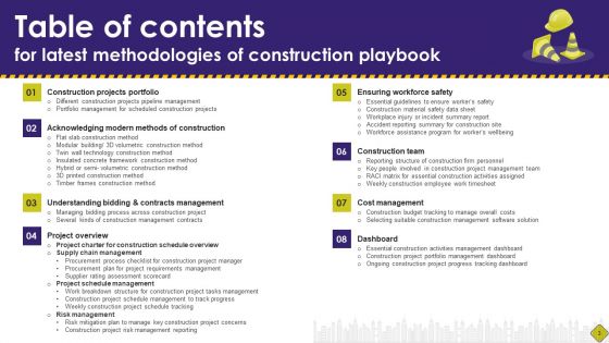 Latest Methodologies Of Construction Playbook Ppt PowerPoint Presentation Complete Deck With Slides