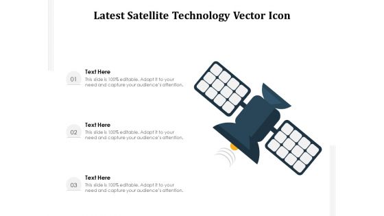 Latest Satellite Technology Vector Icon Ppt PowerPoint Presentation Gallery Design Inspiration PDF