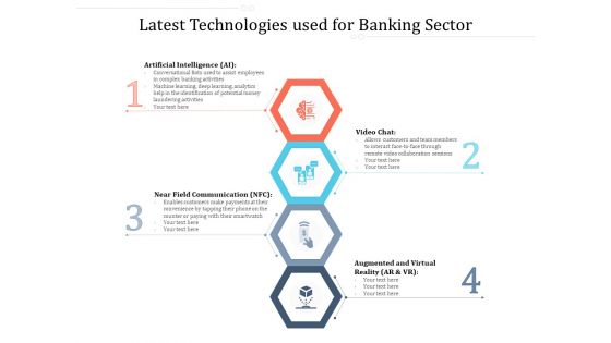 Latest Technologies Used For Banking Sector Ppt PowerPoint Presentation File Tips PDF