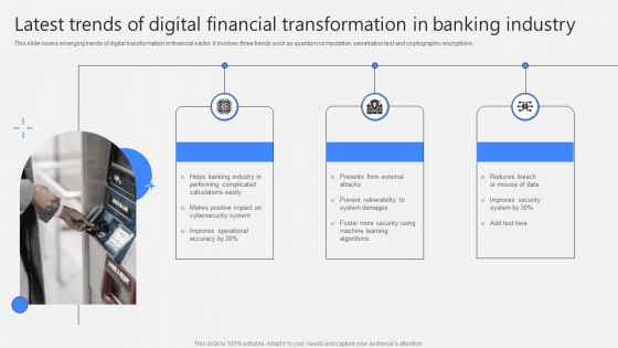 Latest Trends Of Digital Financial Transformation In Banking Industry Slides PDF