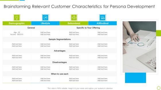 Launch New Sales Enablement Program Lead Generation Brainstorming Relevant Customer Characteristics Formats PDF