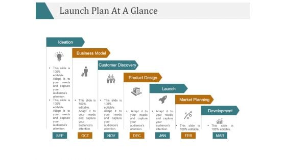 Launch Plan At A Glance Template 2 Ppt PowerPoint Presentation Slides