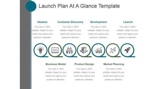 Launch Plan At A Glance Template Ppt PowerPoint Presentation Designs Download