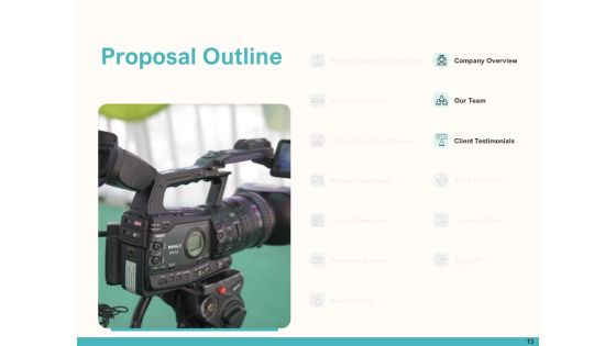 Launching Video Marketing Campaign Proposal Ppt PowerPoint Presentation Complete Deck With Slides Slide13