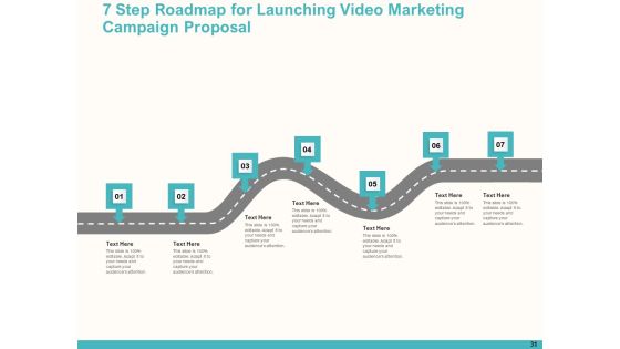 Launching Video Marketing Campaign Proposal Ppt PowerPoint Presentation Complete Deck With Slides Slide31