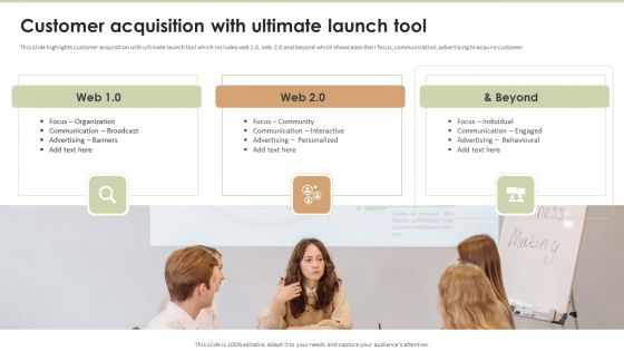Launchrock Capital Raising Elevator Pitch Deck Customer Acquisition With Ultimate Diagrams PDF