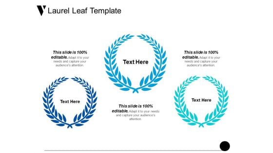 Laurel Leaf Template Ppt PowerPoint Presentation Ideas Mockup