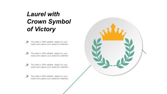 Laurel With Crown Symbol Of Victory Ppt PowerPoint Presentation Outline Graphic Tips