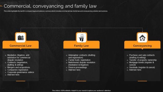 Law And Enforcement Company Profile Commercial Conveyancing And Family Law Structure PDF Law And Enforcement Company Profile Commercial Conveyancing And Family Law Structure PDF