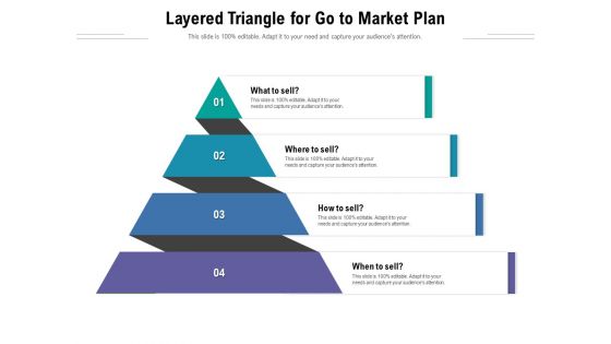 Layered Triangle For Go To Market Plan Ppt PowerPoint Presentation Gallery Example Introduction PDF