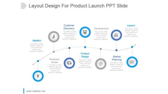 Layout Design For Product Launch Ppt Slide