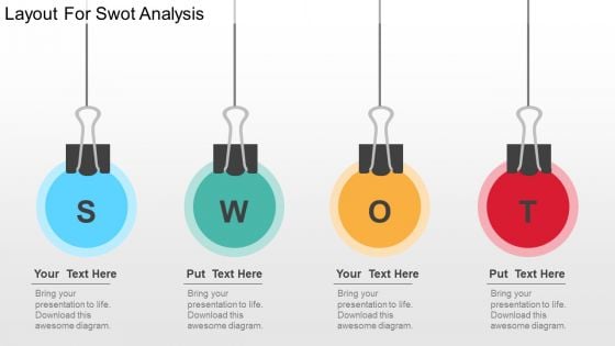 Layout For Swot Analysis PowerPoint Templates