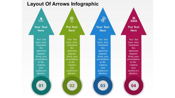 Layout Of Arrows Infographic Powerpoint Templates Layout Of Arrows Infographic Powerpoint Templates
