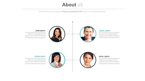 Layout Of Team Introduction Powerpoint Slides