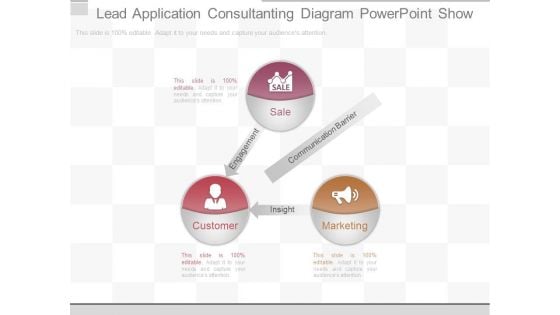 Lead Application Consultanting Diagram Powerpoint Show