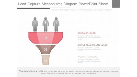 Lead Capture Mechanisms Diagram Powerpoint Show