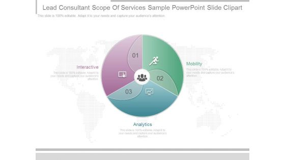 Lead Consultant Scope Of Services Sample Powerpoint Slide Clipart