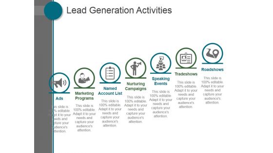 Lead Generation Activities Ppt PowerPoint Presentation Guide