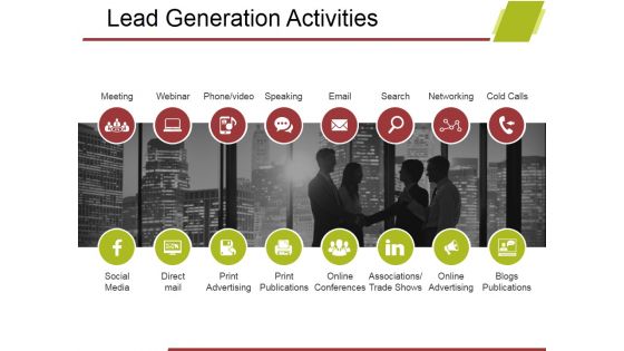 Lead Generation Activities Ppt PowerPoint Presentation Model Design Templates