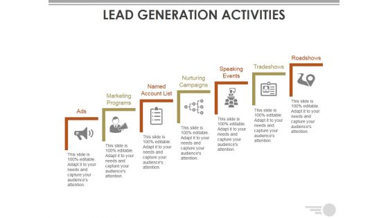 Lead Generation Activities Ppt PowerPoint Presentation Outline Designs Download