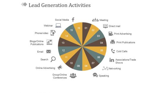 Lead Generation Activities Ppt PowerPoint Presentation Outline Layouts