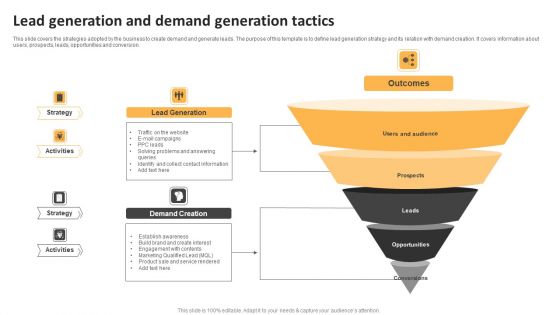 Lead Generation And Demand Generation Tactics Ppt Styles Background Image PDF