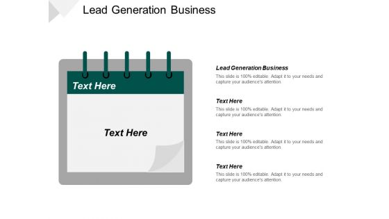 Lead Generation Business Ppt PowerPoint Presentation Inspiration Brochure Cpb