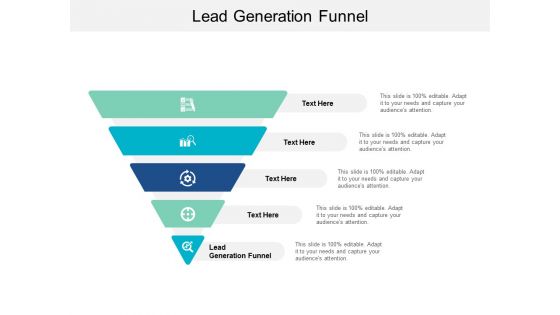 Lead Generation Funnel Ppt PowerPoint Presentation Infographics Inspiration Cpb