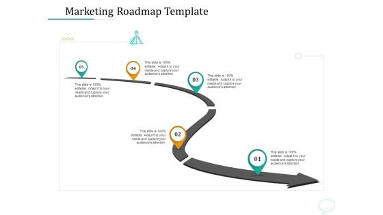 Lead Generation Initiatives Through Chatbots Marketing Roadmap Template Ppt Outline Objects PDF