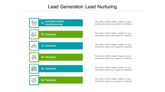 Lead Generation Lead Nurturing Ppt PowerPoint Presentation Infographics Slides Cpb Pdf