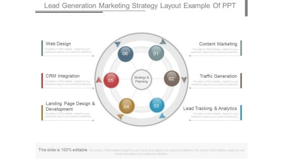 Lead Generation Marketing Strategy Layout Example Of Ppt