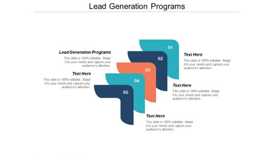 Lead Generation Programs Ppt PowerPoint Presentation Show Inspiration Cpb