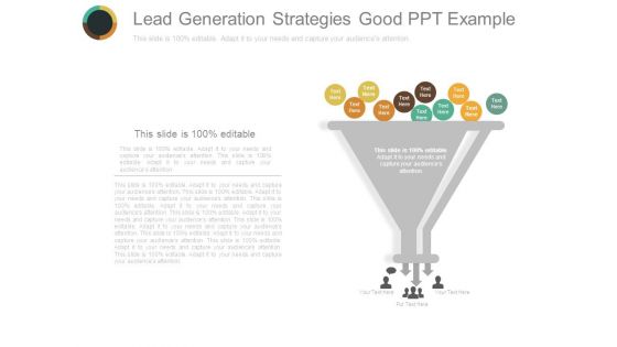 Lead Generation Strategies Good Ppt Example
