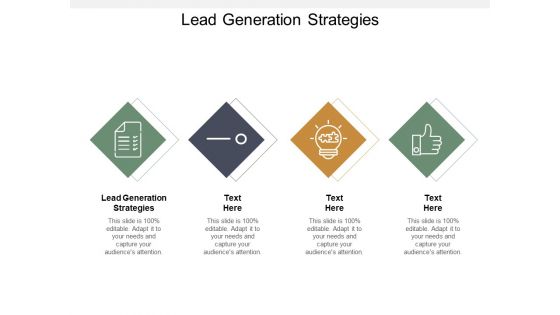 Lead Generation Strategies Ppt PowerPoint Presentation Portfolio Portrait Cpb