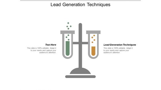 Lead Generation Techniques Ppt PowerPoint Presentation Professional Layouts Cpb