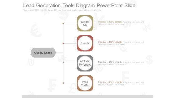 Lead Generation Tools Diagram Powerpoint Slide