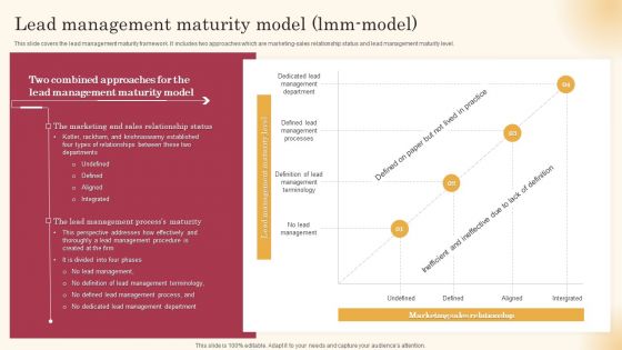 Lead Management Maturity Model LMM Model Improving Lead Generation Process Demonstration PDF