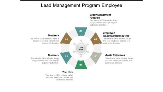 Lead Management Program Employee Communications Firm Goals Objectives Ppt PowerPoint Presentation Slides Infographic Template