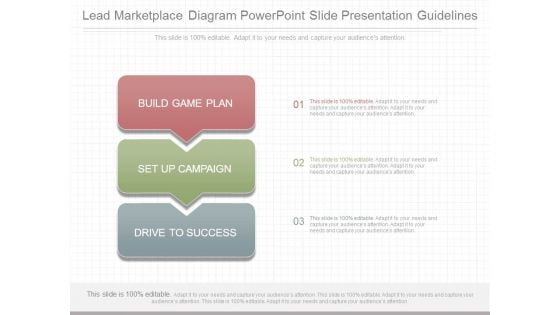 Lead Marketplace Diagram Powerpoint Slide Presentation Guidelines