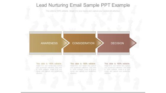 Lead Nurturing Email Sample Ppt Example