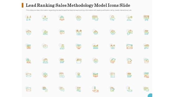 Lead Ranking Sales Methodology Model Icons Slide Ppt PowerPoint Presentation Styles Sample PDF