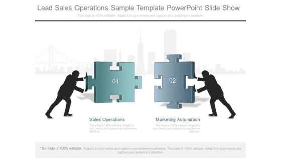 Lead Sales Operations Sample Template Powerpoint Slide Show