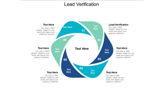 Lead Verification Ppt PowerPoint Presentation Professional Design Inspiration Cpb