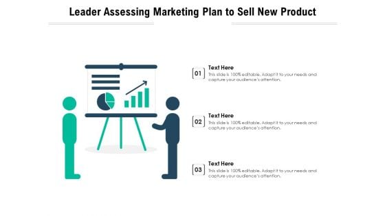 Leader Assessing Marketing Plan To Sell New Product Ppt PowerPoint Presentation File Icons PDF