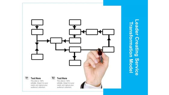 Leader Creating Service Transformation Model Ppt PowerPoint Presentation Layouts Graphic Tips PDF