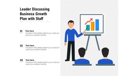 Leader Discussing Business Growth Plan With Staff Ppt PowerPoint Presentation Gallery Vector PDF